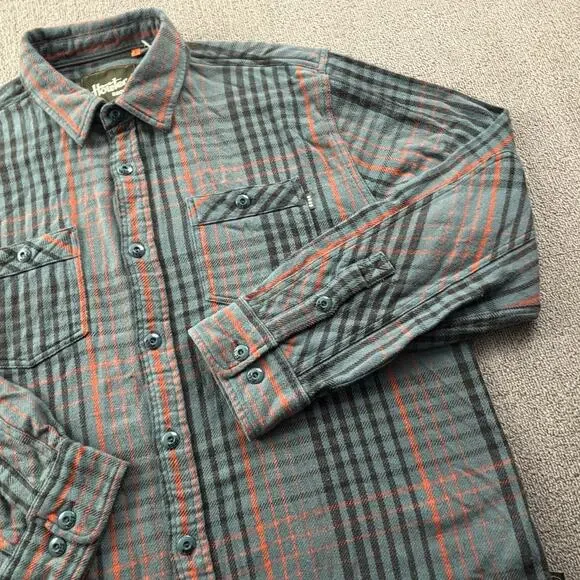 Howler Bros Shirt Adult Large Plaid Button Up Long Sleeve Flannel Casual Men's - Picture 4 of 14